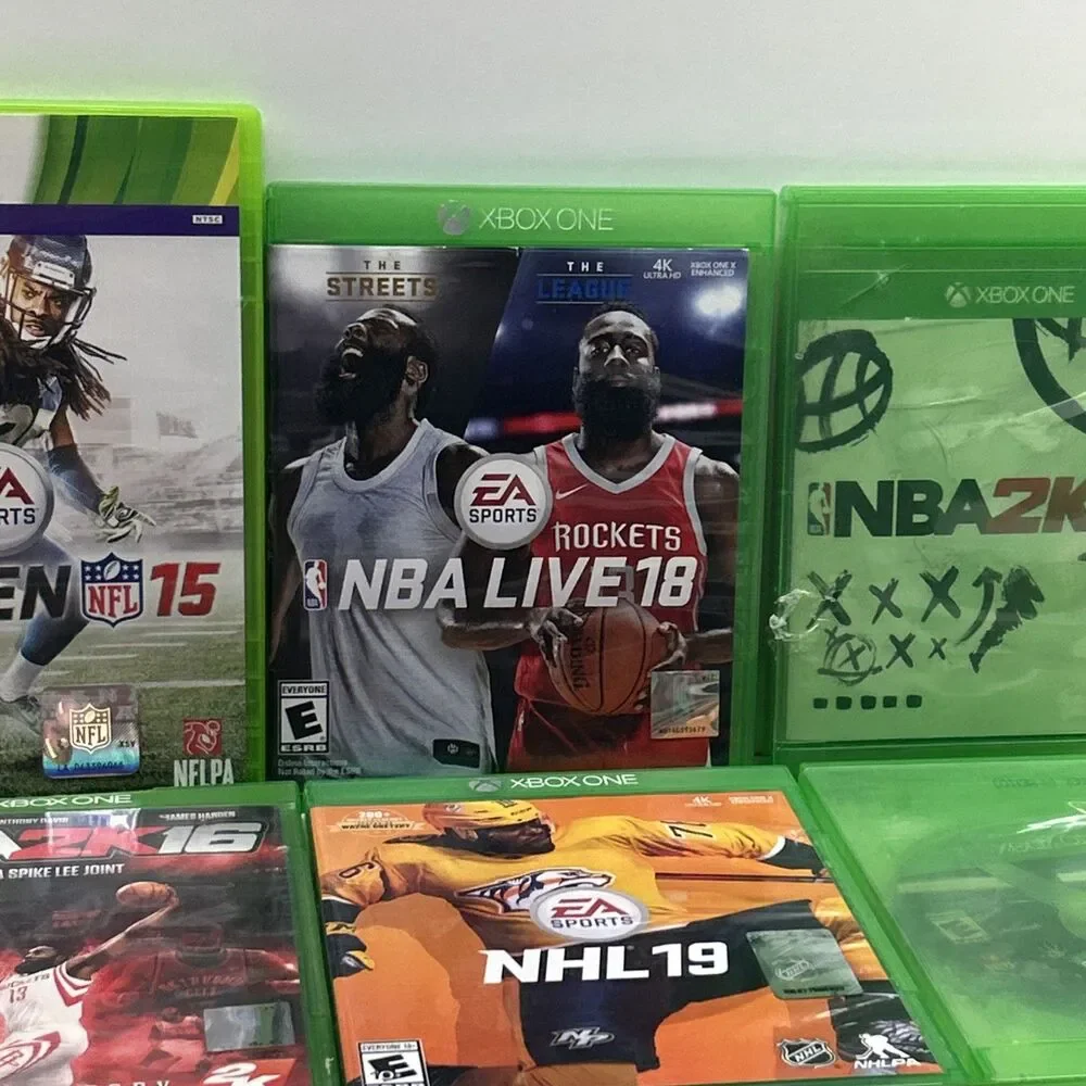 Xbox Sports Game Bundle Lot Of 11 - 2 Xbox 360 & 9 Xbox One Games‎ EUC